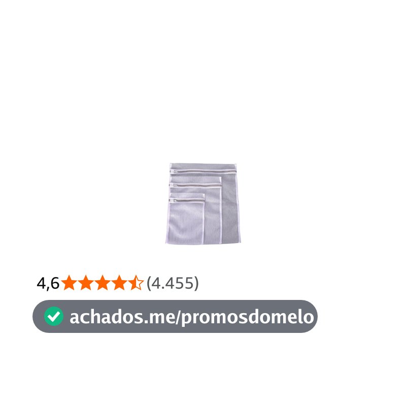 Oikos - Kit 3 Sacos para Lavar Roupas Delicadas P,M e G com Zíper