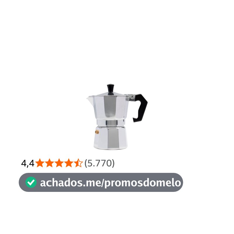 Mimo Style Cafeteira Italiana Moka de Alumínio Com Alça Café Expresso para 3 Cafezinhos, Capacidade 150 ml, Feita de Materiais Leves e Ideal para Sua Cozinha, Express Coffee