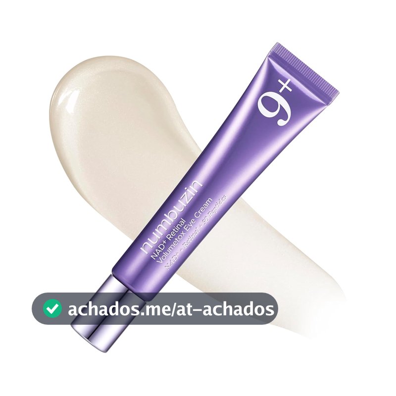 numbuzin No.9 NAD+ Creme para olhos retinal antienvelhecimento, minimizador de poros, rugas, pele mais firme com retinoide, peptídeos e niacinamida, retinal suave, creme coreano para os olhos, 19,81