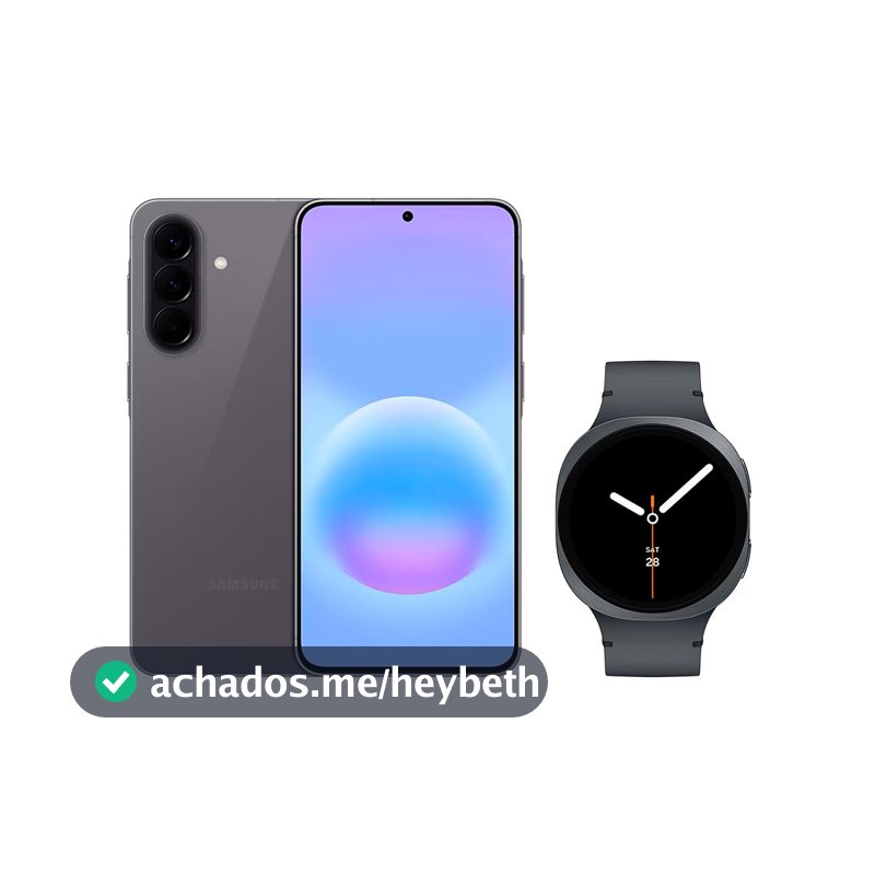 Samsung Combo Galaxy A57 5G (256GB) - Cinza + Galaxy Watch8 BT 44mm - Grafite