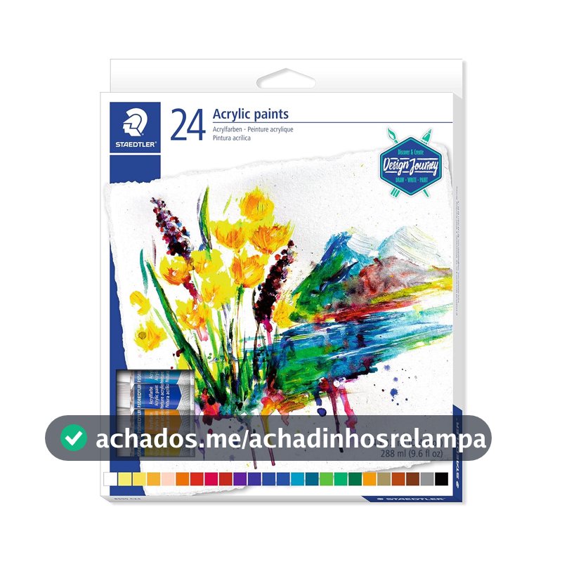 Tinta Acrílica Staedtler, 24 Cores