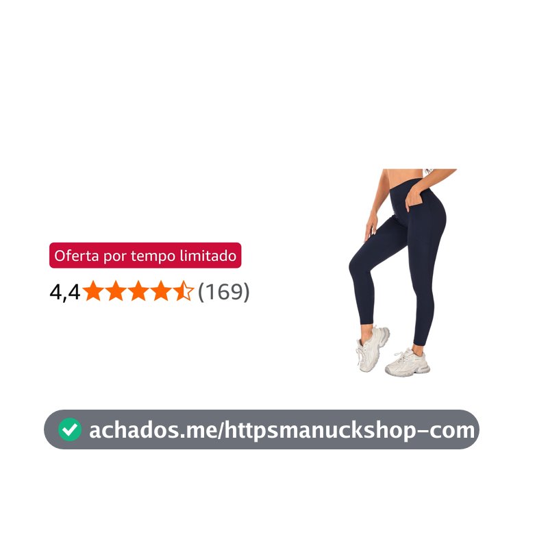 Calça Legging Feminina Fitness Academia Cintura alta Calca Legging Yoga com Bolso