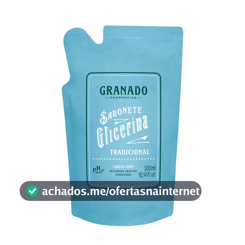 Granado Refil Sabonete Líquido Glicerina, Tradicional, 300ml
