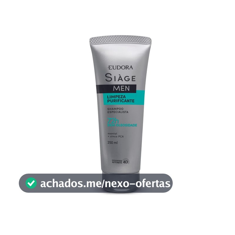 EUDORA SIÀGE SHAMPOO LIMPEZA PURIFICANTE MEN 250ML