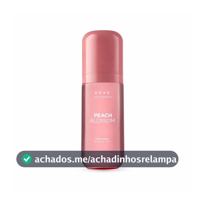 Braé Body Splash Peach Blossom: Desodorante Colônia Ana Paula Siebert, 200ml - Fragrância Sofisticada e Fresca