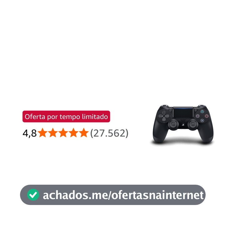 Controle sem fio PlayStation Dualshock 4™ - Preto