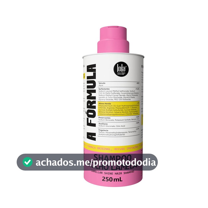 Lola From Rio Shampoo A Fórmula Brilho Lamelar 250 ml