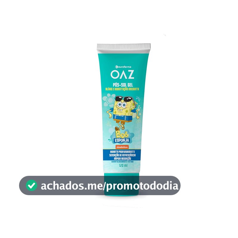 OAZ Gel Pós-Sol Infantil Bob Esponja 120ml