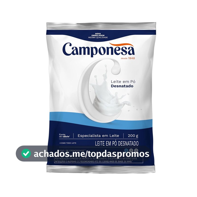 Camponesa - Leite em Pó Desnatado 200g