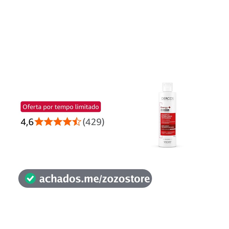 Shampoo Estimulante Antiqueda Vichy Dercos Energy+ Aminexil, 200ml