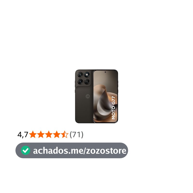 Smartphone Motorola Moto G77 5g - 256GB 24GB (8GB RAM + 16GB RAM Boost) camera 108MP Ultra-Pixel, tela 1.5k extreme Amoled 120hz, ultrarresistente - Marrom