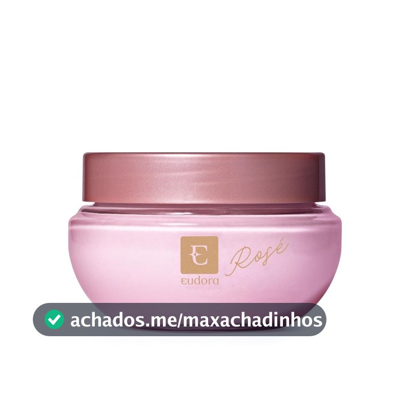 Eudora Creme Acetinado Desodorante Hidratante Corporal Eudora Rosé 250g