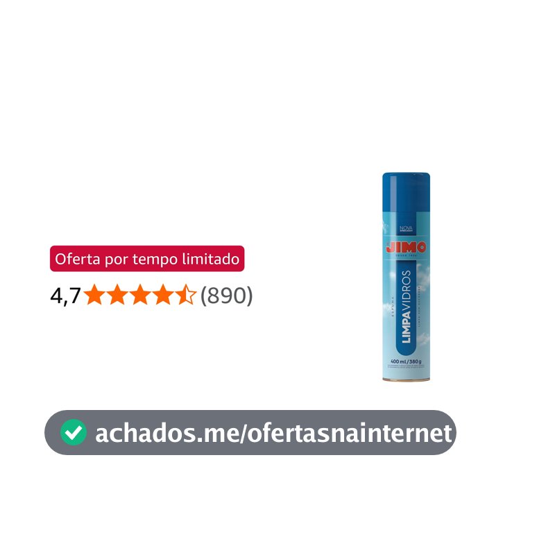 JIMO Limpa Vidros Carro Vitrine Janela Espelho Espuma Limpadora Não Escorre Aerossol 400ml