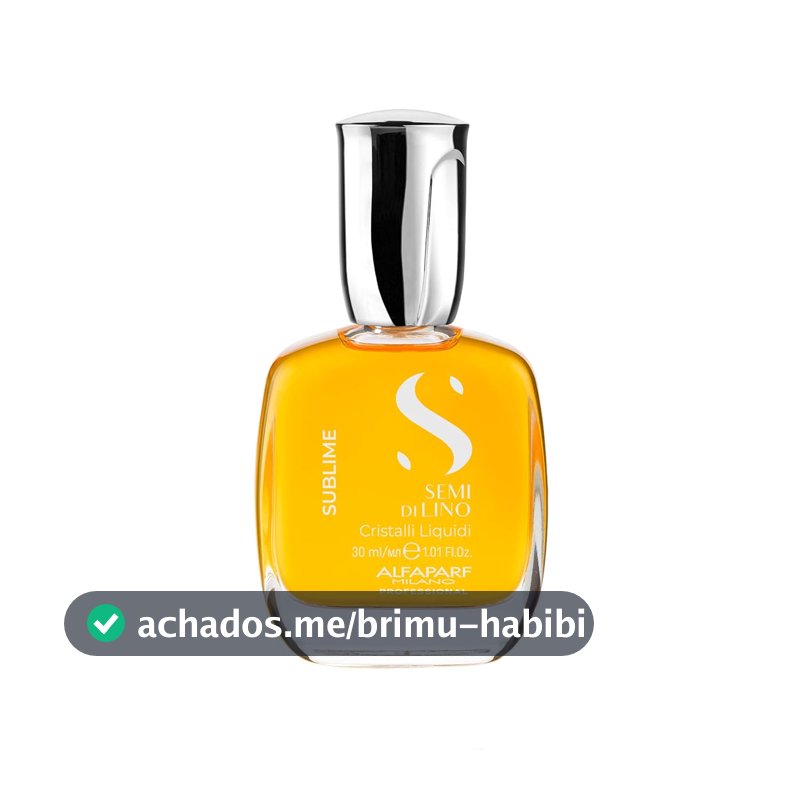 Alfaparf Milano Semi di Lino Sublime Cristalli Liquidi Óleo Capilar com Proteção Térmica – todos os tipos de cabelos - Protege e ilumina - Fórmula vegana – Qualidade Profissional de salão 30ml