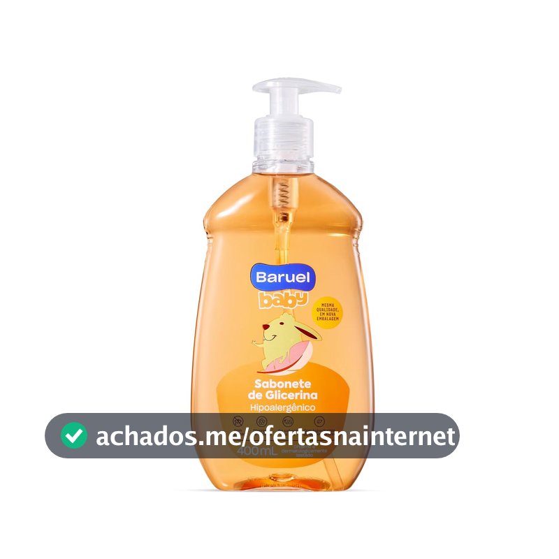 Sabonete Líquido Bebê Glicerina 400ml – Baruel Baby