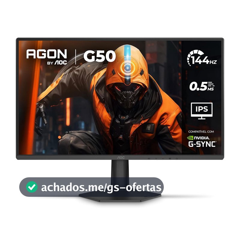 Monitor Gamer AOC AGON G50 24" 144Hz 0,5ms IPS HDR10 G-SYNC 24G50F