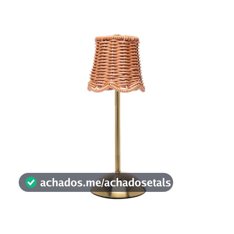 WOLFF - Luminária de Mesa Led 3 Tons Usb Lagoon Dourada Metal