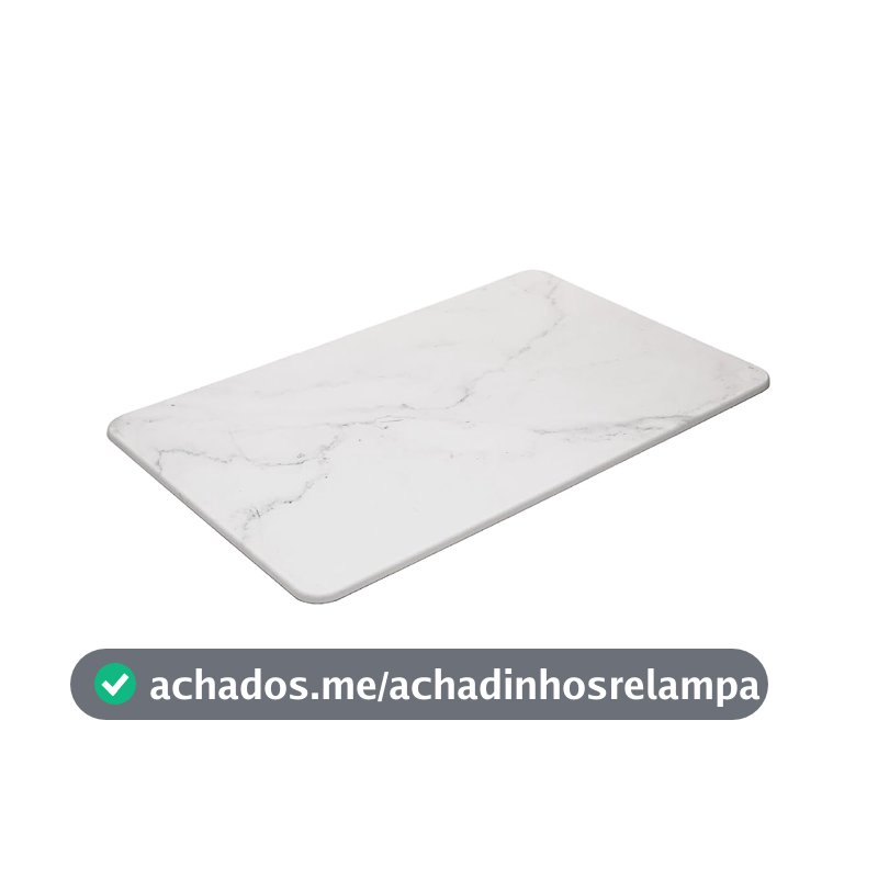 LYOR - Tapete Pedra Diatomita para Banheiro Marmorizado 60cm x 39cm
