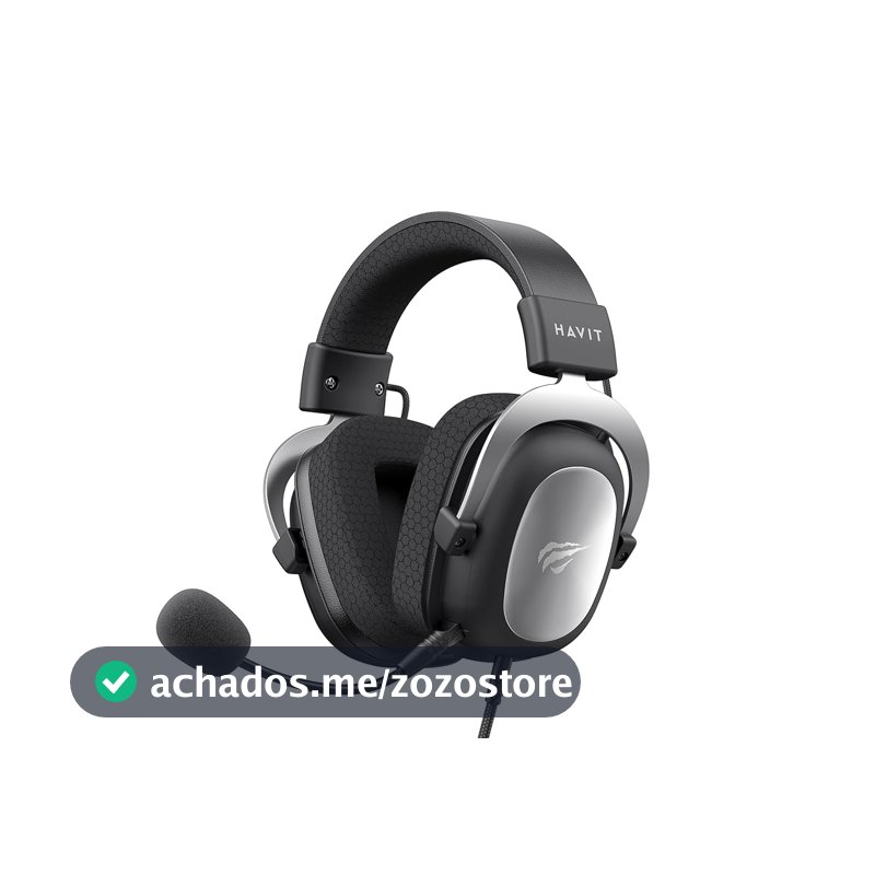 Havit HV-H2002d Fone de Ouvido Gamer com Microfone, Prata