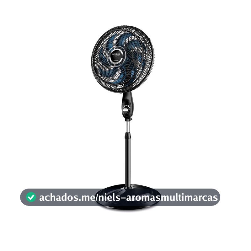 MONDIAL Ventilador de Coluna, Super Turbo 8 Pás, Preto, 140W, 110V - VTX-40C-CRYSTAL
