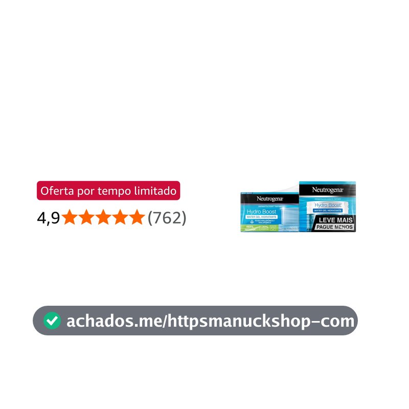 Hidratante Facial Neutrogena Hydro Boost Water Gel, 50g, Kit com 2 Unidades