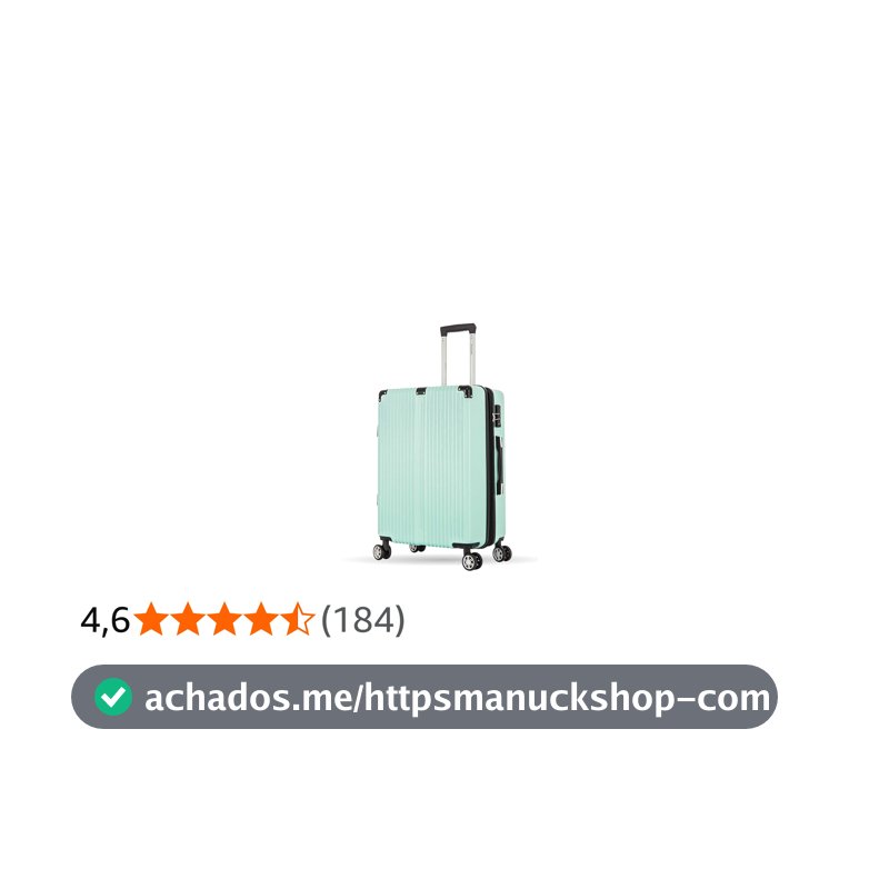 SANTINO Mala de Viagem Grande 32kg Rígida ABS 4 Rodas 360º com TSA Leve Resistente Flexível Antifurto Pistachio tamanho 28 polegadas