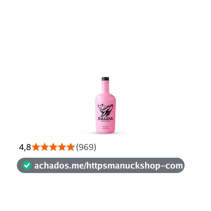 Licor Ballena morango 750ml