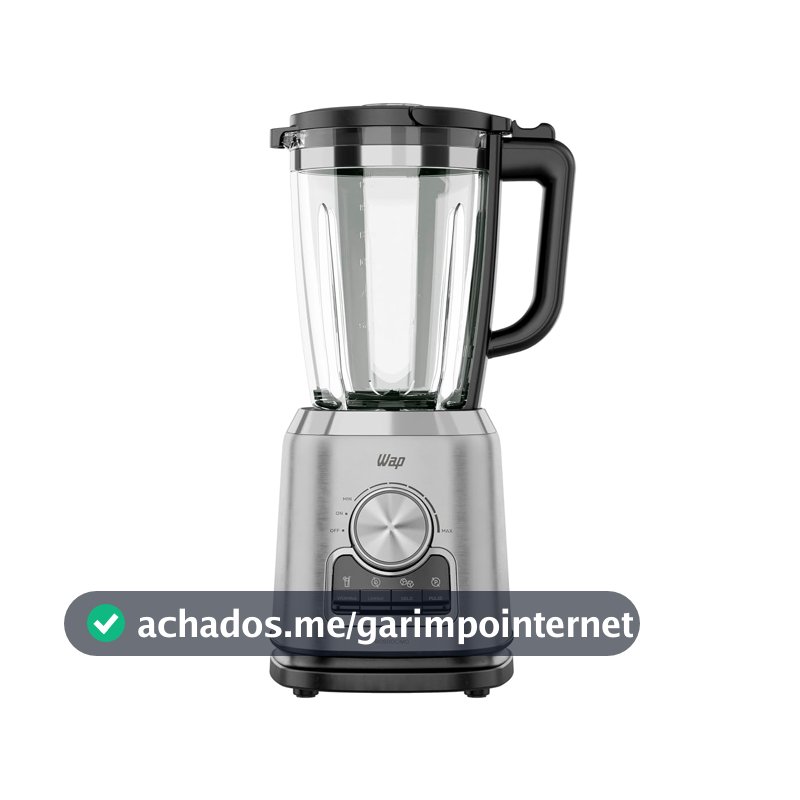 WAP Liquidificador com Copo de Vidro WB2000 2 Litros com Velocidade Variável 900W 127V