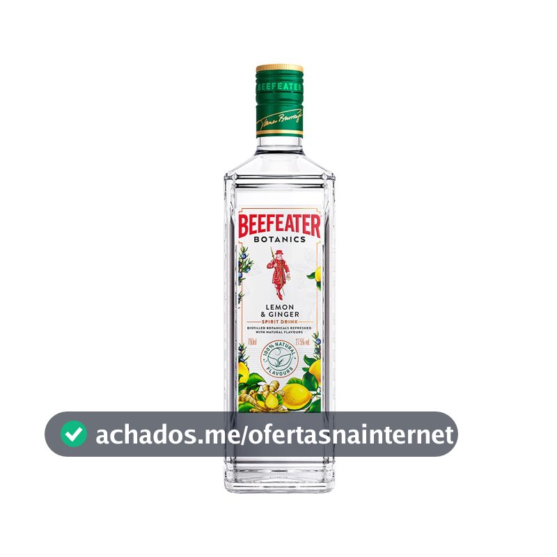 Gin Beefeater Botanics, Limão e Gengibre, 750ml