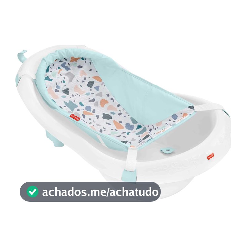 Fisher Price Banheira Deluxe 4 em 1, Banho para bebê, Estágio de desenvolvimento