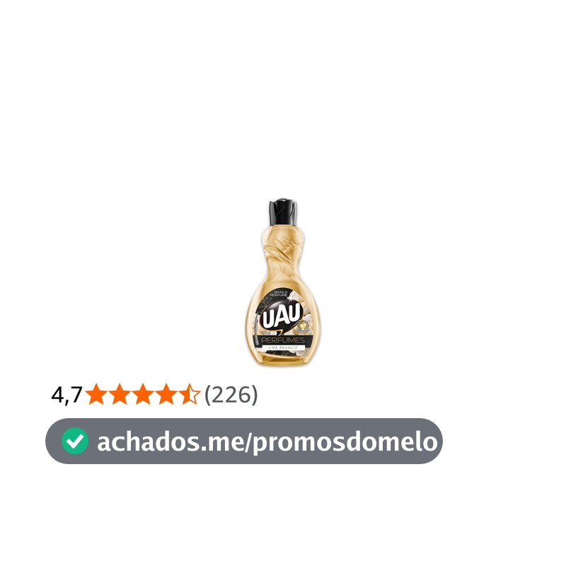 Limpador Perfumado 500ml UAU Ingleza Perfume Chá Branco