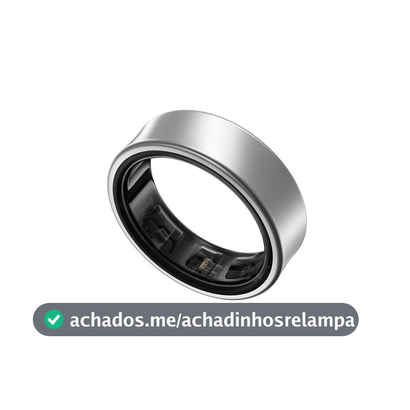 Samsung Galaxy Ring Tamanho 6, Monitor de treino, rastreador de sono, bateria de até 7 dias, Material em titânio - Titânio Prata