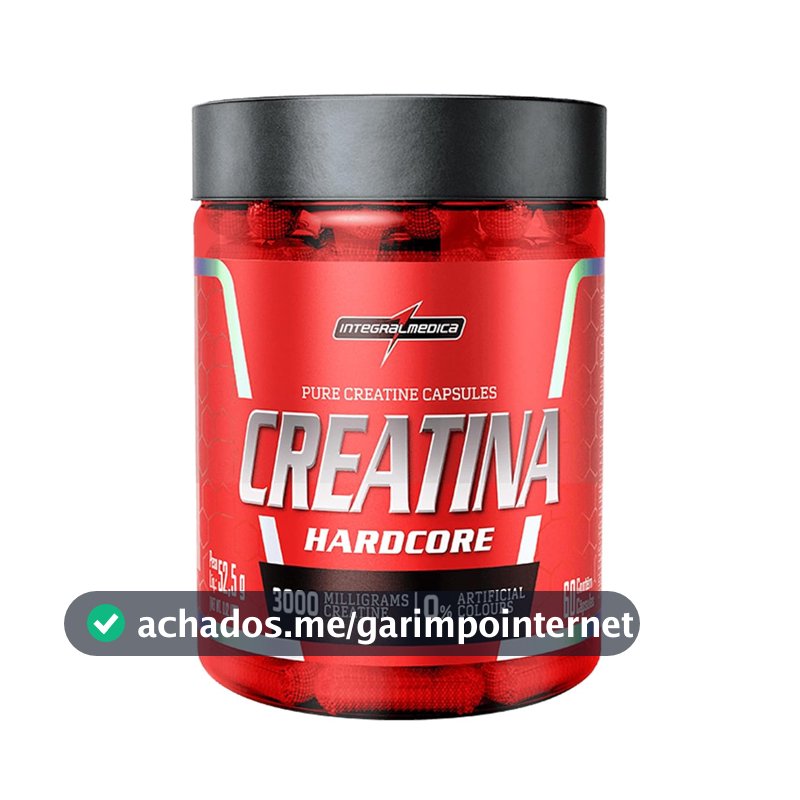 Integralmedica Creatina Hardcore 60 Cápsulas Pura Monohidratada