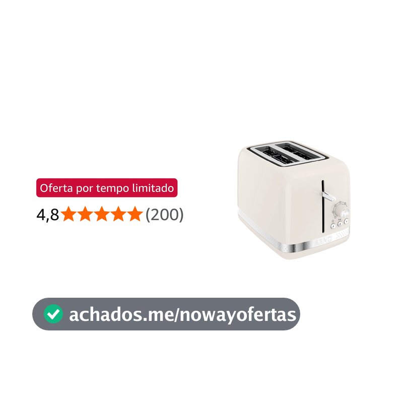 Torradeira Arno Soleil, Com 7 Níveis de Tostagem e Bandeja Removível, Marfim, STOA, 220V