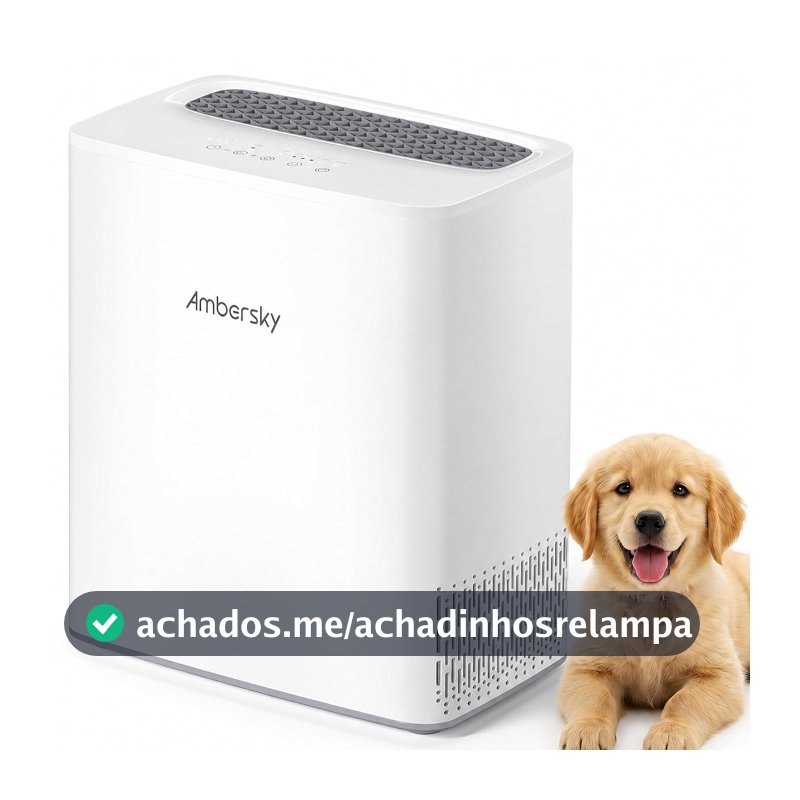 Ambersky Purificador de ar para casa, purificador de ar HEPA verdadeiro de até 2000 m² com sensor de qualidade do ar em tempo real, modo automático, modo de suspensão de 23 dB, filtro de odor de pelos