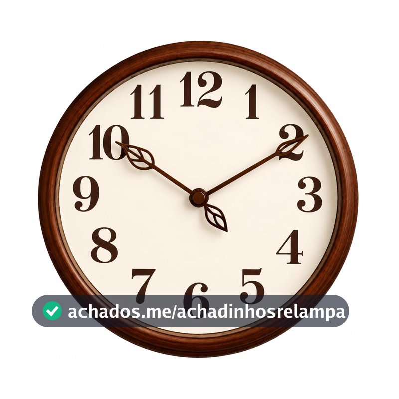 Relógio de Parede Redondo 30 cm
