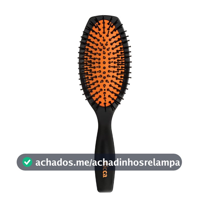 Escova Style Black Oval, Ricca, Rosa/Laranja/Verde