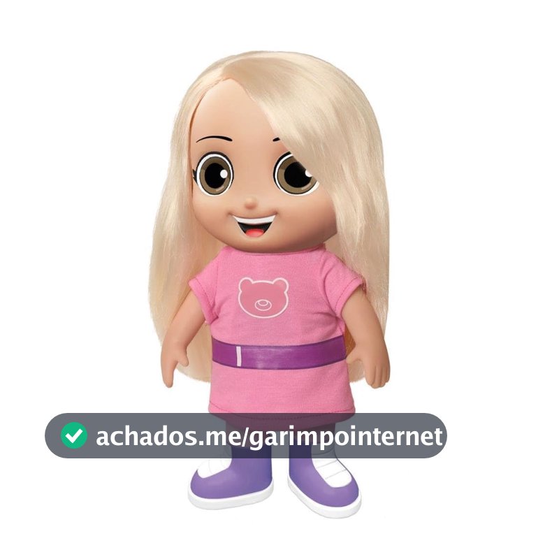 Rosita Boneca Jessica Neto, Rosa, 27CM