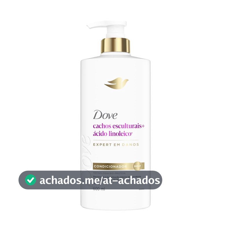 Dove Condicionador Restaurador Cachos Esculturais + Ácido Linoleico 600ml
