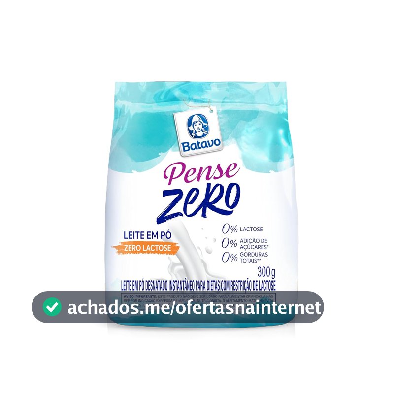 Leite em Pó Desnatado Instantâneo Batavo Pense Zero Sachê 300g