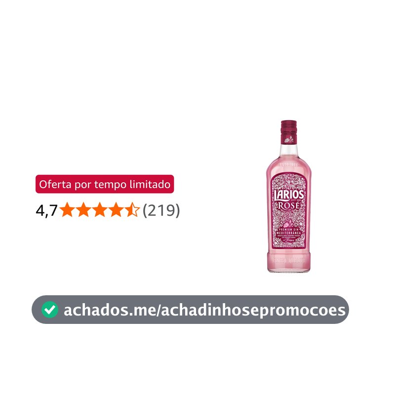 Larios Gin Espanhol Rosé 700ml