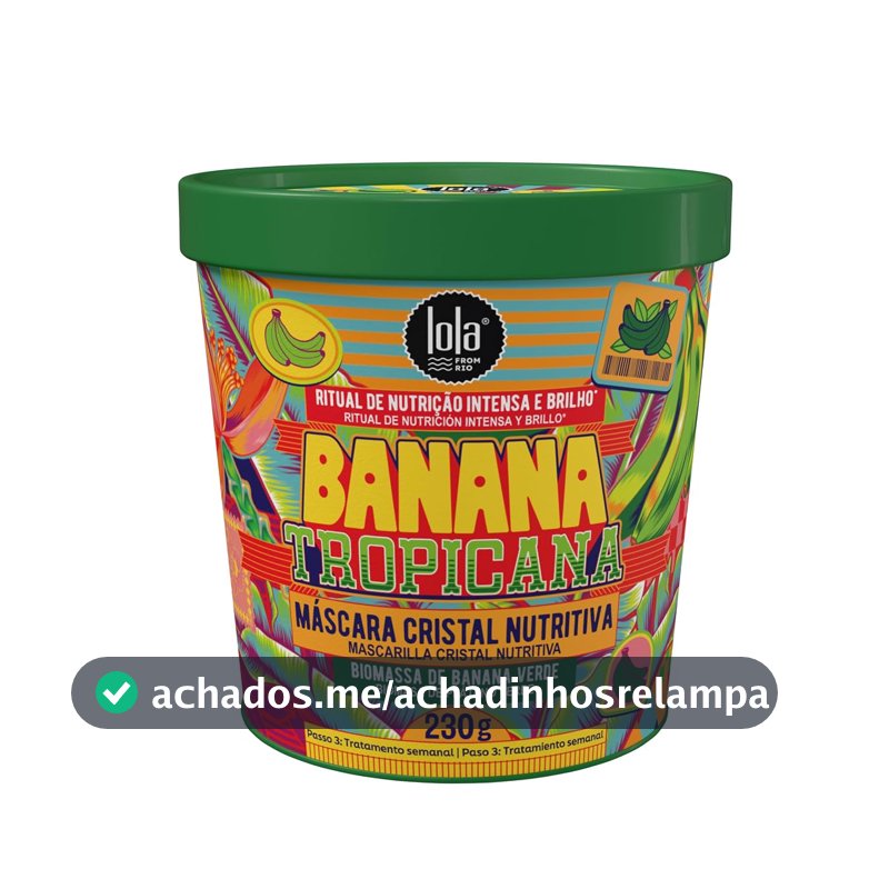 Banana Tropicana Máscara Capilar 230gr - Lola from Rio