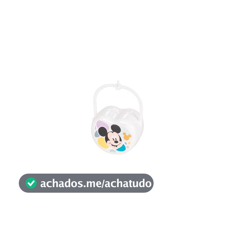 Porta Chupeta Mickey Baby, Plasútil