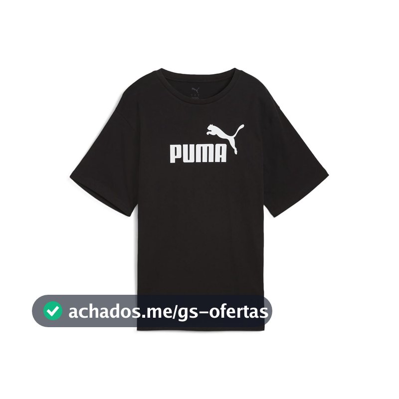Camiseta Puma Essentials No. 1 Logo Relaxed Feminina