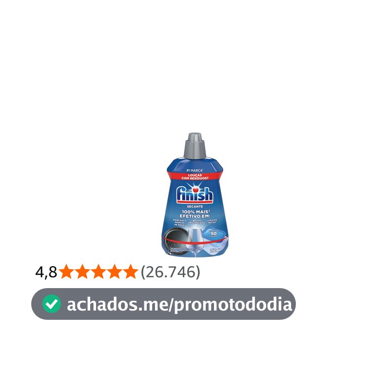Finish Secante para Lava Louças e Abrilhantador 250ml