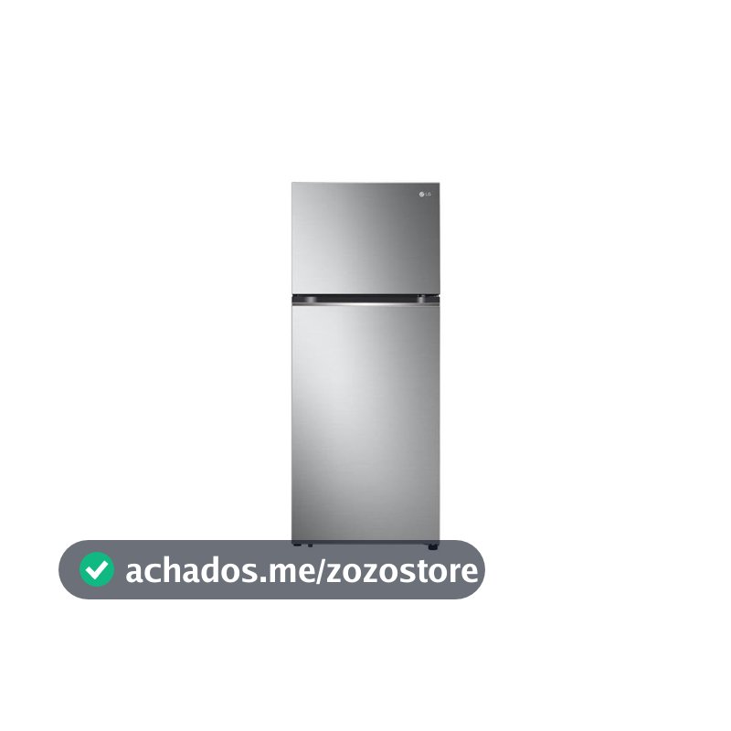 Geladeira LG Duplex 395L Frost Free Inox Gaveta Fresh Zone Multi Air Flow Compressor Smart Inverter 2 Portas