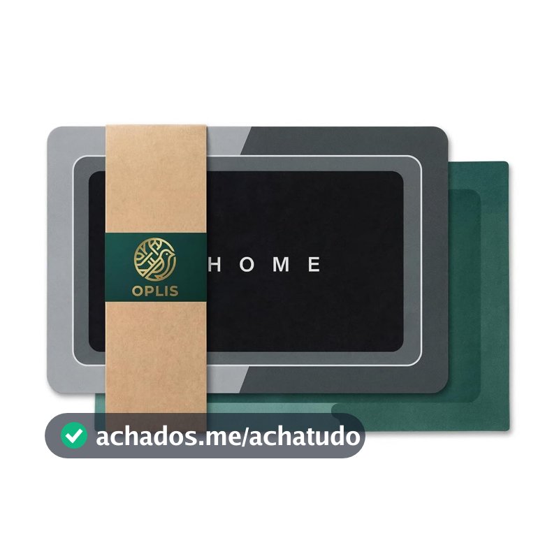 Kit 2 Tapetes Magicos Antiderrapantes Absorventes para Casa e Banheiro Com Diatomita Soft (Ultra Absorção) Lavável, 60x40cm Secagem Rápida, Estampas Sortidas - OPLIS