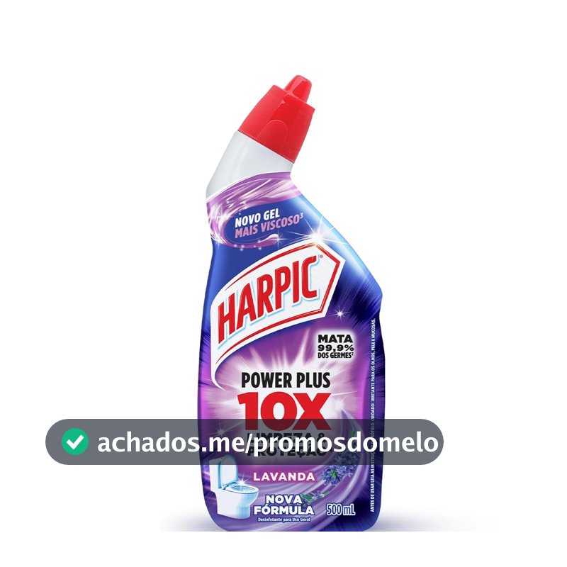 Harpic Power Plus Desinfetante e Desodorizador Sanitário em Gel Lavanda 500ml