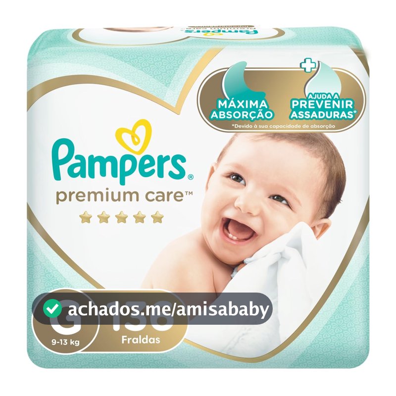 Fralda Pampers Premium Care Tamanho G 136 Unidades