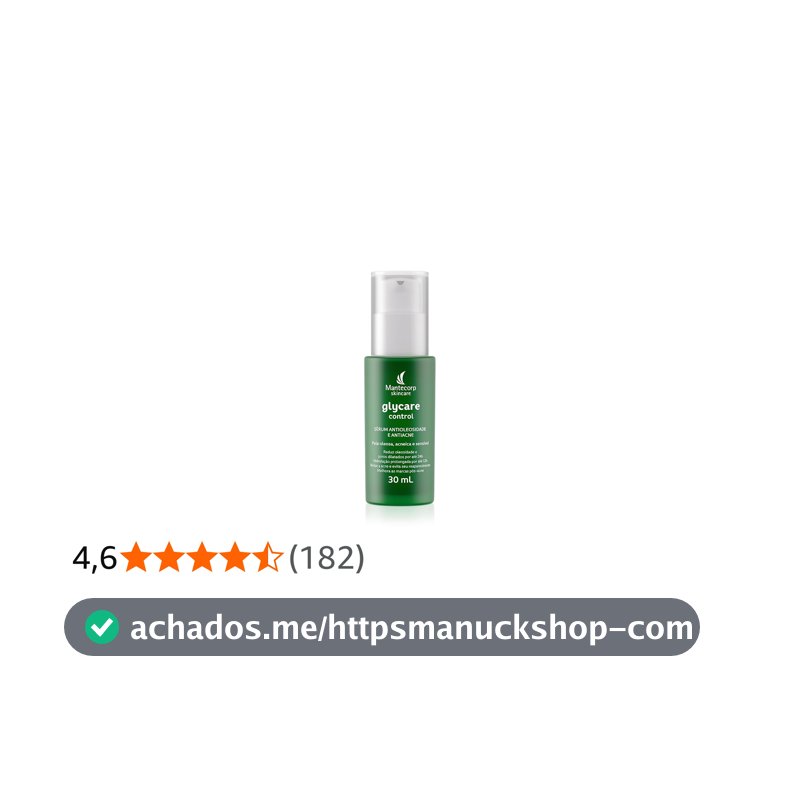 Sérum Antioleosidade Glycare Control 30ml Mantecorp Skincare
